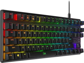 HP HyperX Alloy Origins Core RGB Mechanical Gaming Keyboard (HX Red), Wired, USB-C Cable, Black - 4P5P3AA#ABA