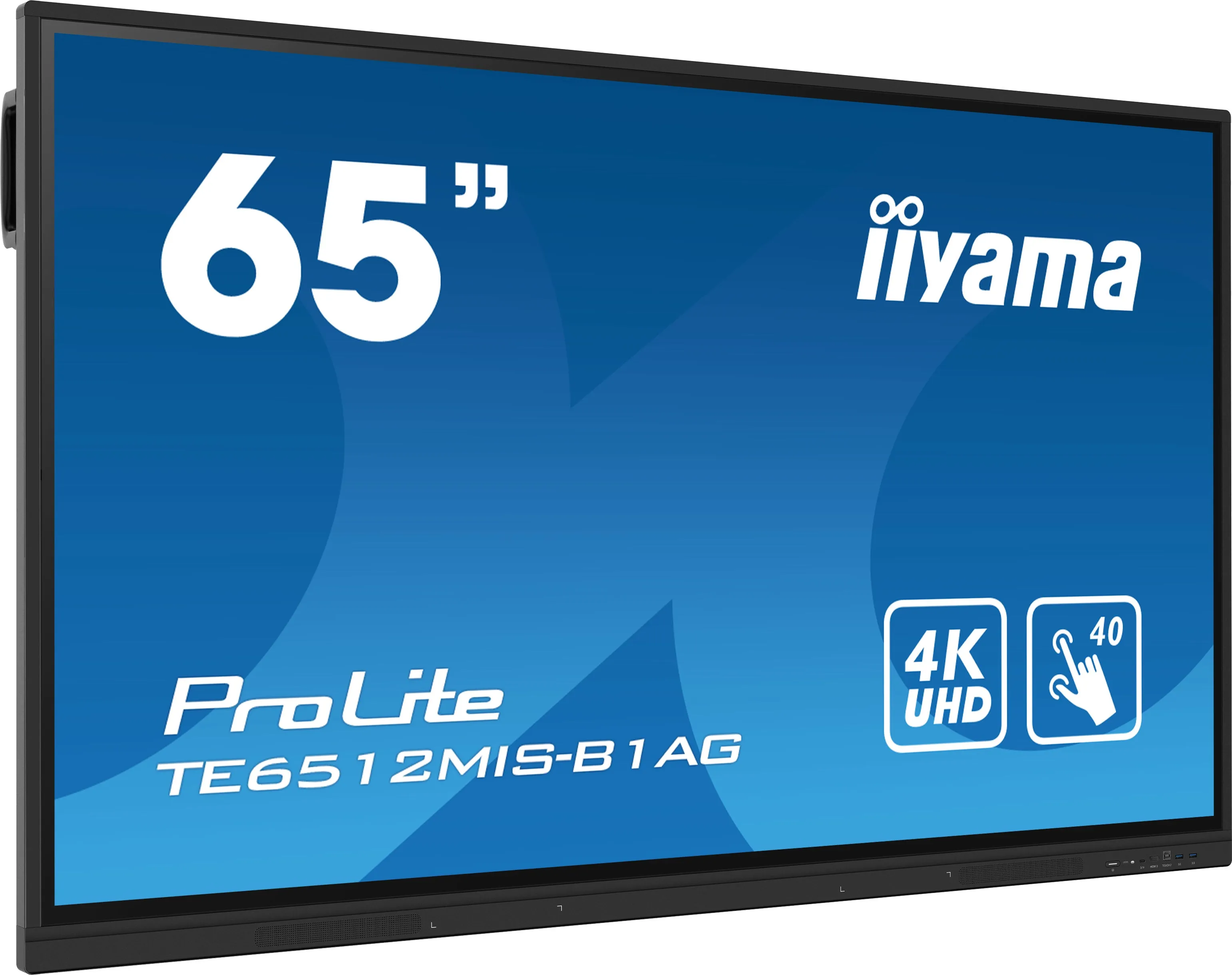 Iiyama Prolite Te6512mis-B1ag 65" Class (64.5" Viewable) Led-Backlit Lcd Display - 4K - For Digital Signage / Interactiv