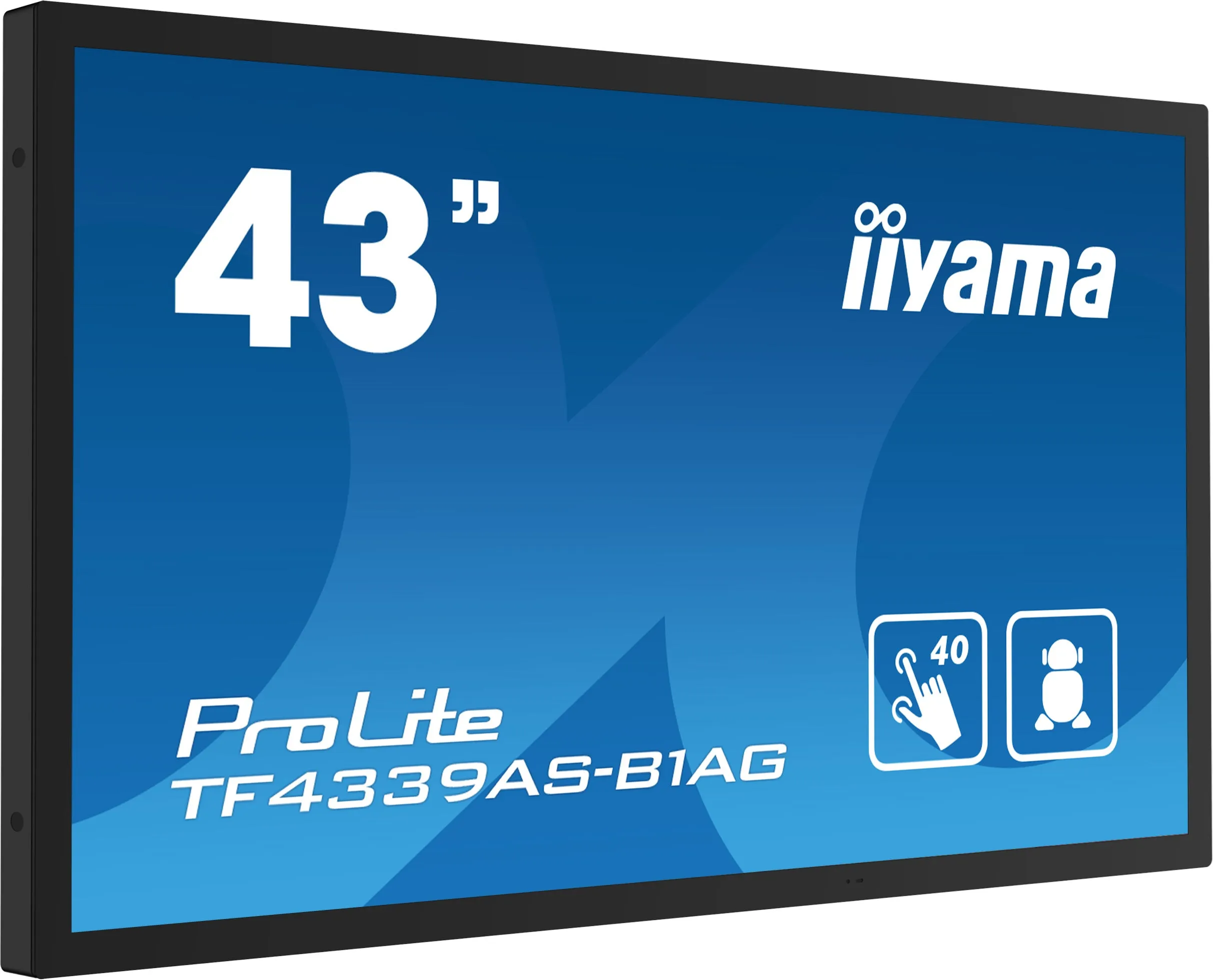 Iiyama Prolite Tf4339as-B1ag 43" Class (42.5" Viewable) Led-Backlit Lcd Display - 4K - For Digital Signage