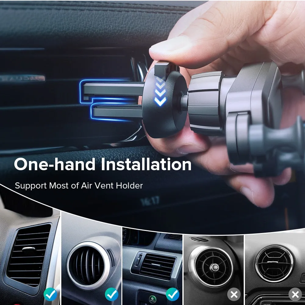 INIU Gravity Car Holder For Phone in Car Air Vent Clip Mount No Magnetic Mobile Phone Holder GPS Stand For iPhone XS MAX Xiaomi