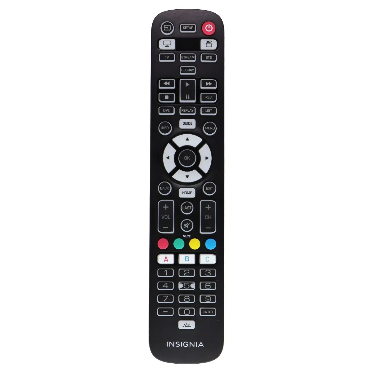 Insignia Original (NS-RMT5D21) 5-Device Backlit Universal Remote - Black