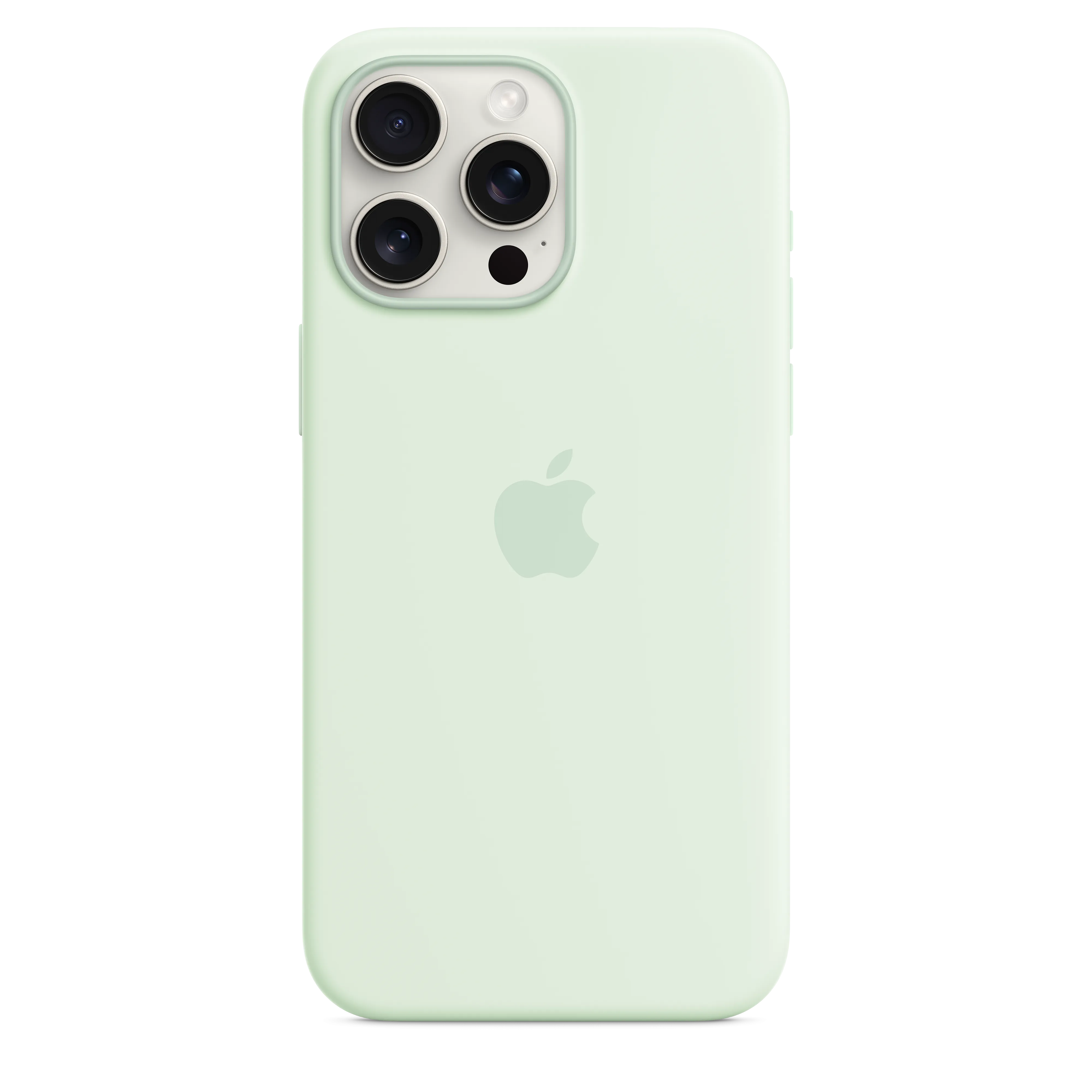 iPhone 15 Pro Max Silicone Case with MagSafe - Soft Mint