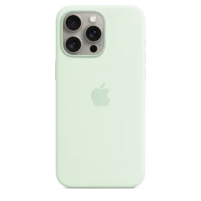 iPhone 15 Pro Max Silicone Case with MagSafe - Soft Mint