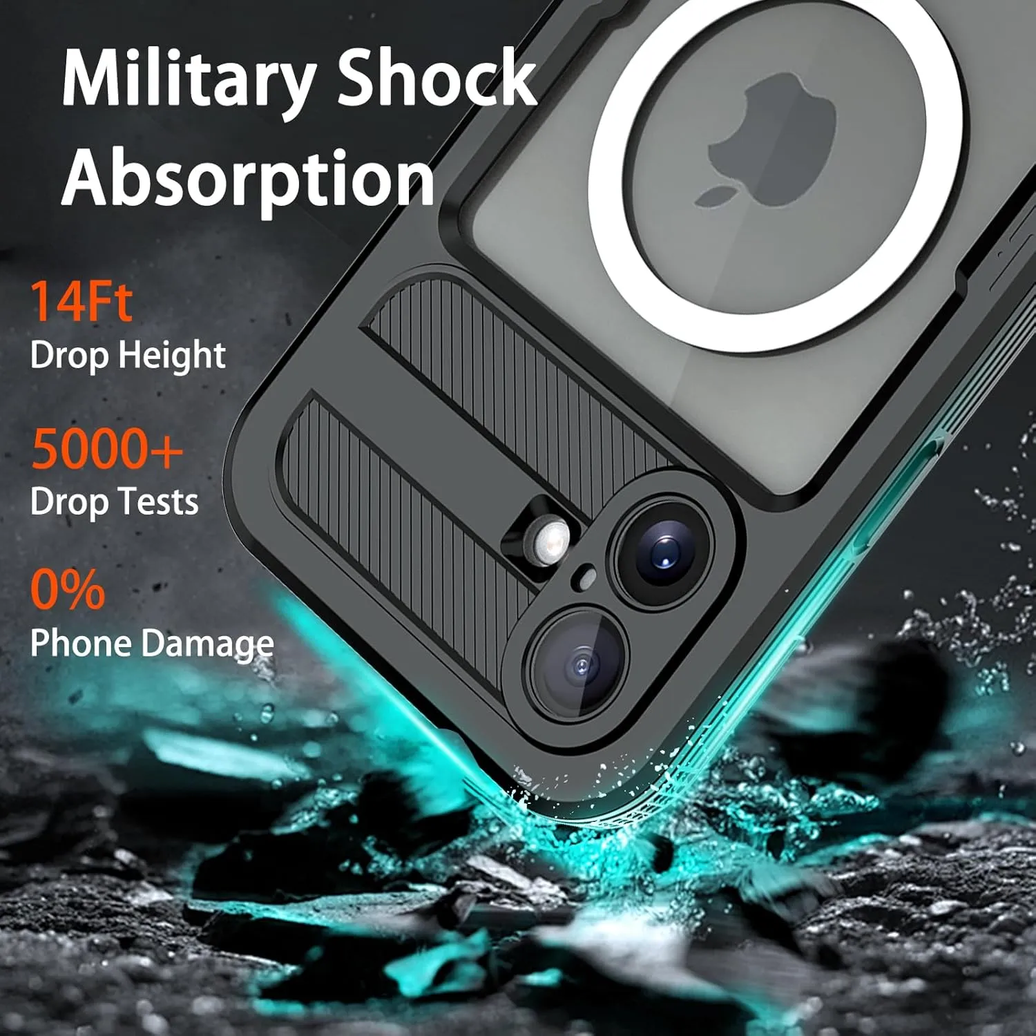 iPhone 16 Pro Waterproof Case Shockproof Phone Case Full Body Protective Case