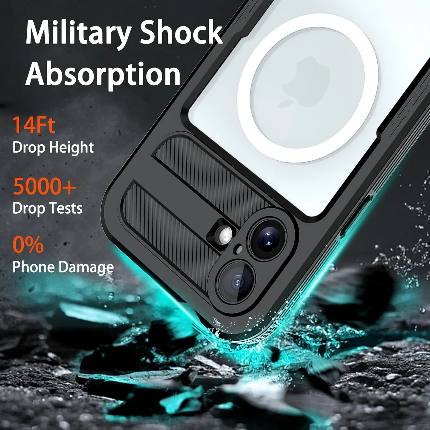 iPhone 16 Pro Waterproof Case Shockproof Phone Case Full Body Protective Case