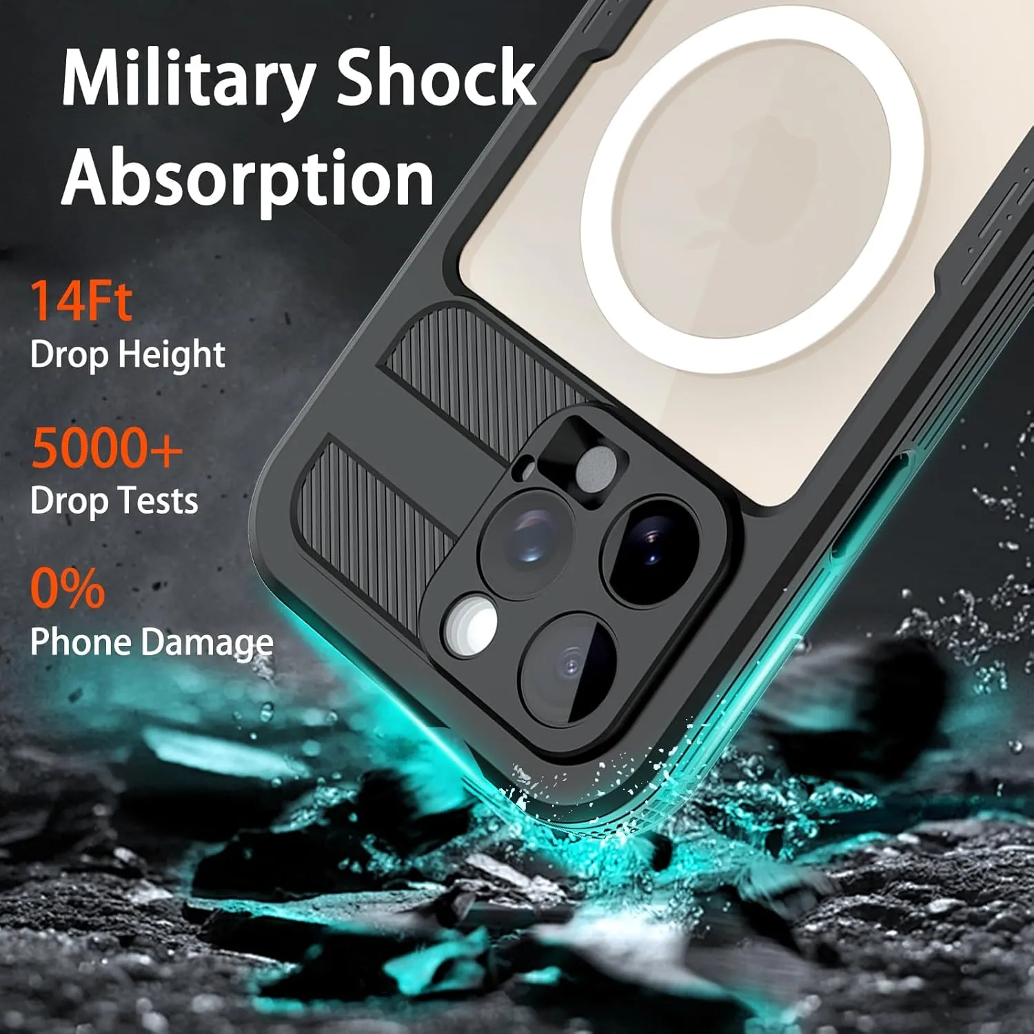 iPhone 16 Pro Waterproof Case Shockproof Phone Case Full Body Protective Case