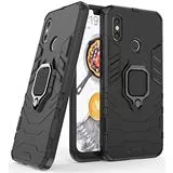 iPhone SE 2 2020 Defender Armor Rugged Case with Ring Holder - Black