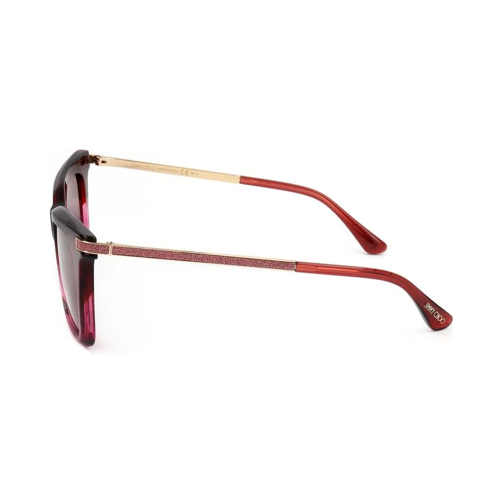 Jimmy Choo Red Metal Sunglasses