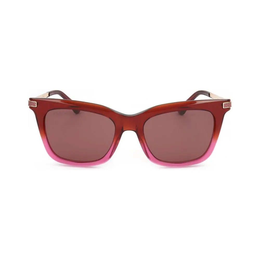 Jimmy Choo Red Metal Sunglasses