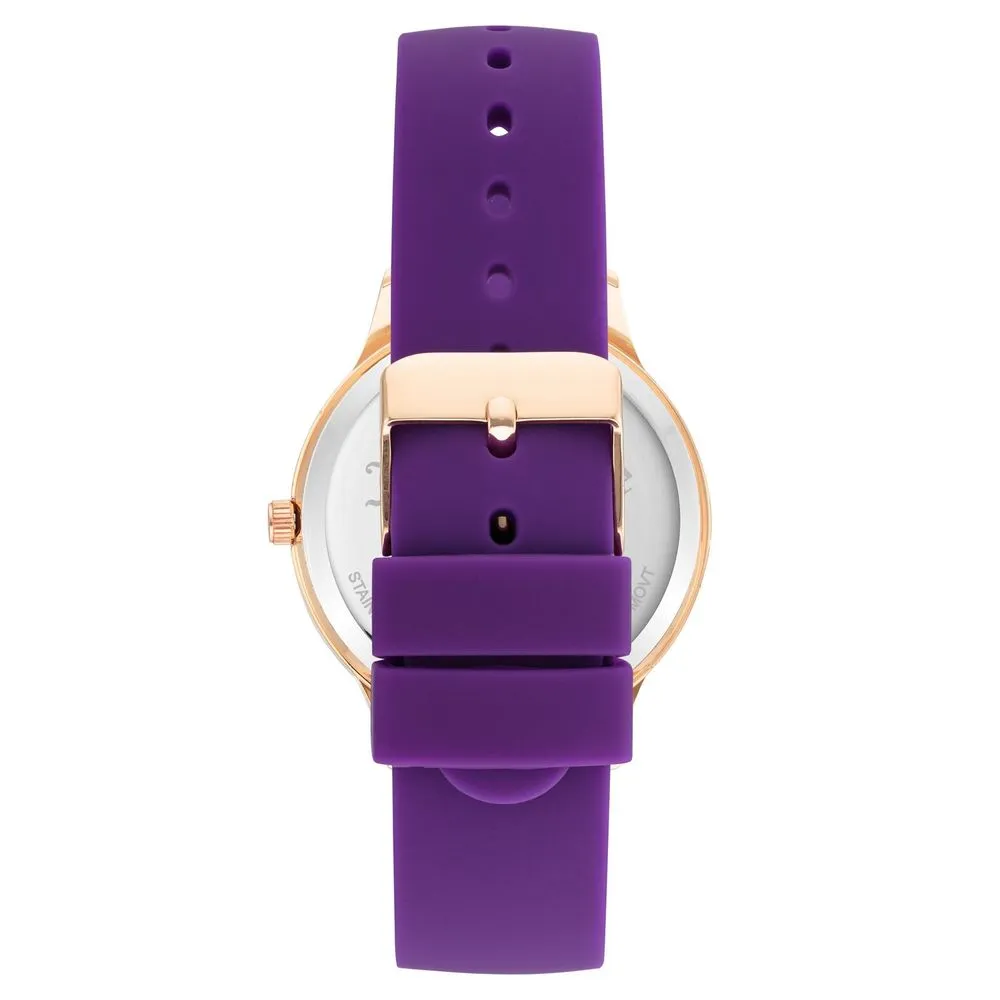 Juicy Couture Purple Silicone Watch