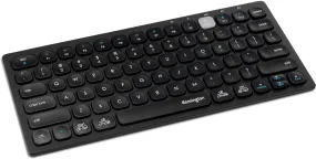 Kensington Wireless Keyboard - Multi Device Dual Wireless Compact Keyboard; Connects via Bluetooth or USB 3.0, QWERTY UK Layout Mini Keyboard, Windows, Mac, iOS & ChromeOS Compatible - Black