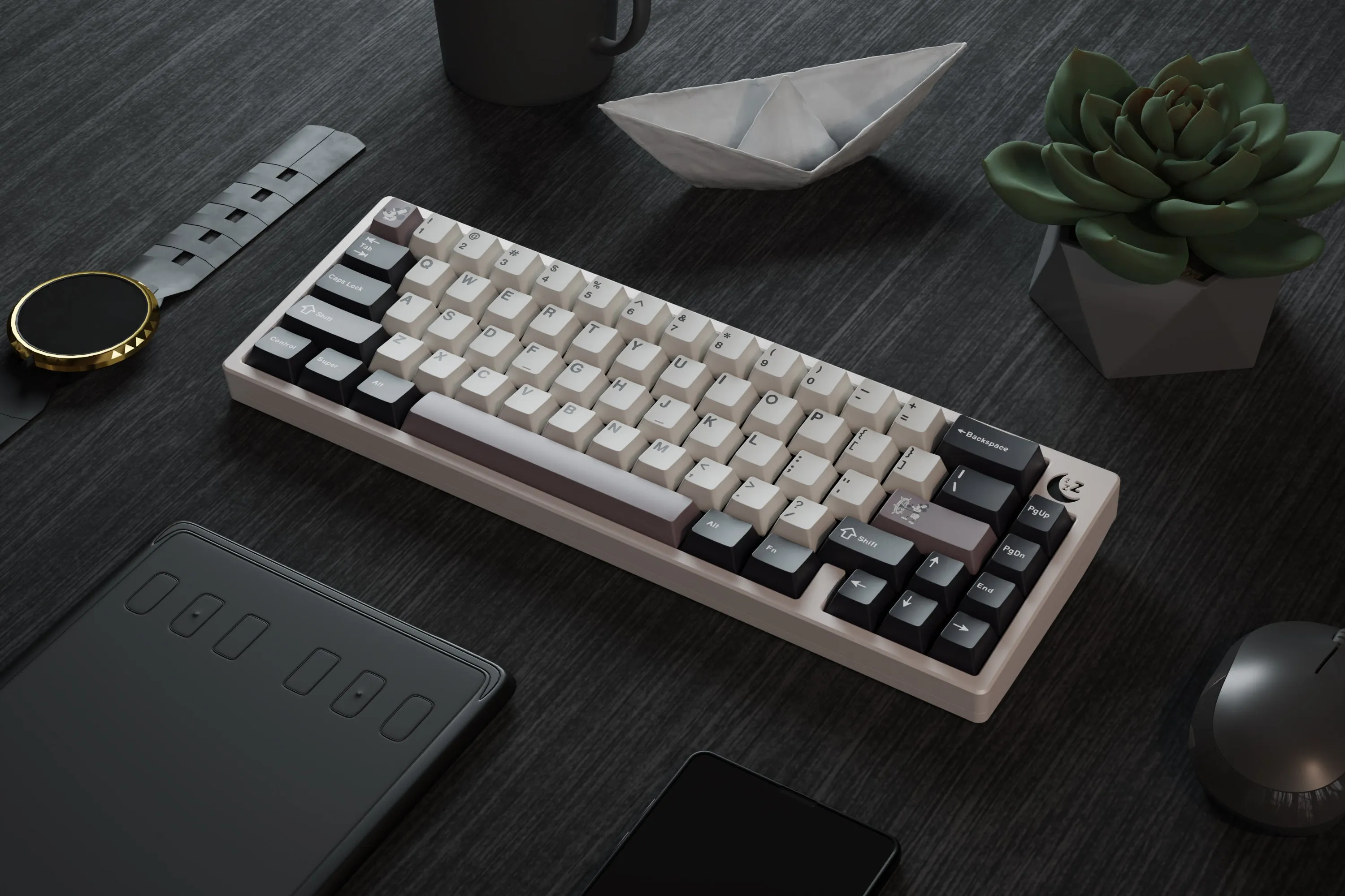 kfaPBT Steamboat Throwback Keycaps