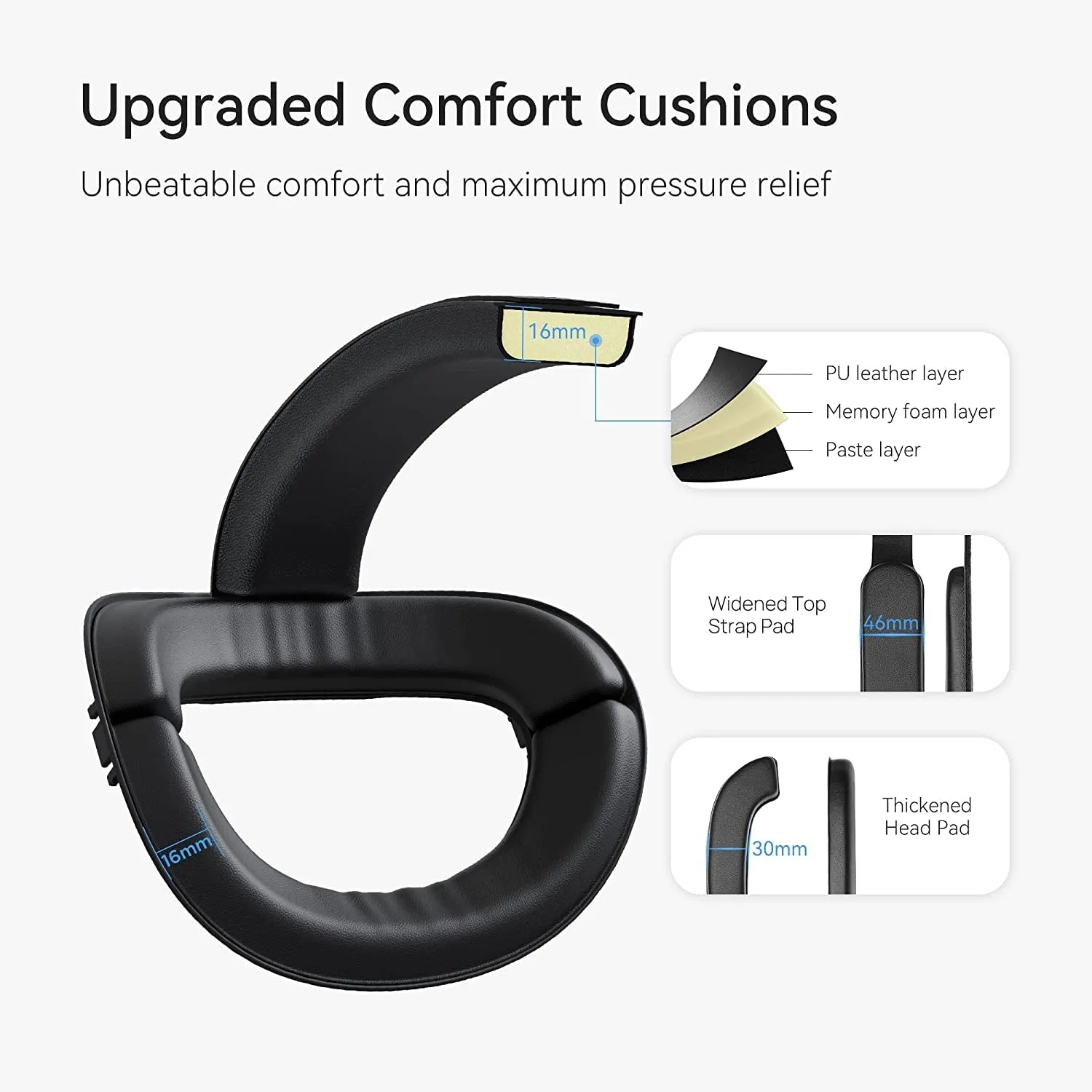 KIWI Design Comfort Head Strap Compatible with Quest 2 Accessories, Quest 2 Head Strap for Enhanced Balance and Comfort in VR