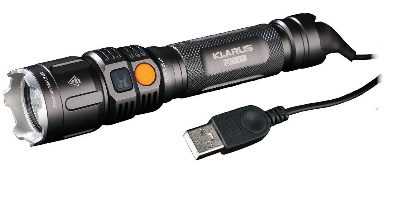 Klarus RS11 Dual Switch Rechargeable 930 Lumen LED Flashlight