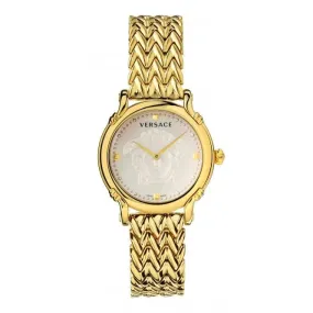 Ladies Versace Pin Champagne Watch VEPN00520