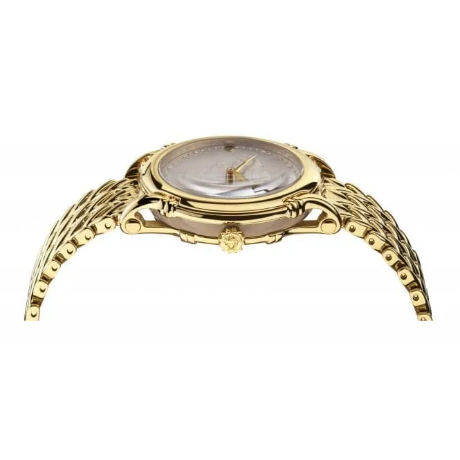 Ladies Versace Pin Champagne Watch VEPN00520