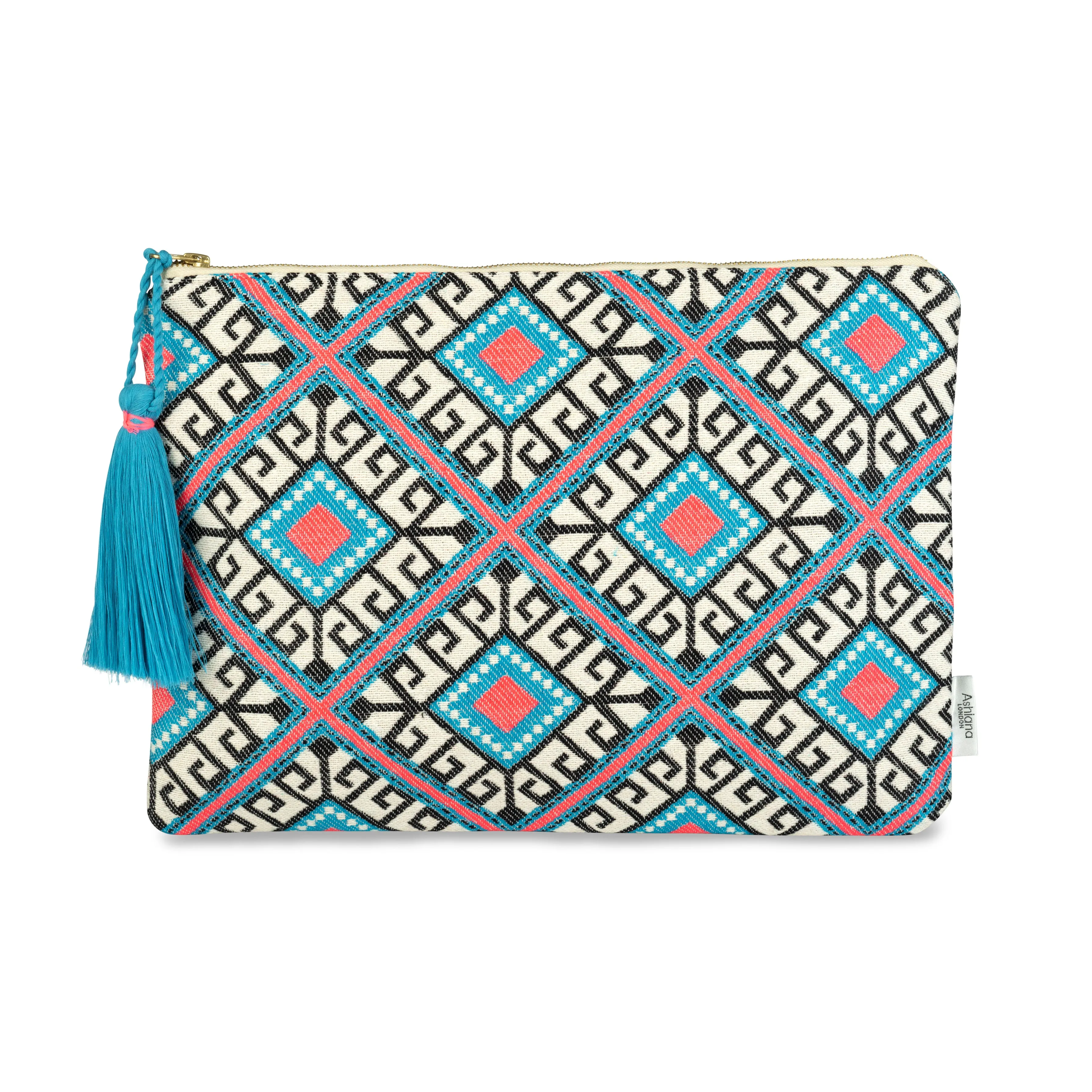 Laptop Case - Turquoise & Pink