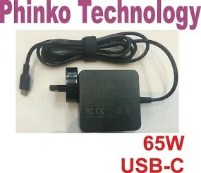 Laptop Charger AC Adapter Type C USB-C for HP Lenovo Dell Toshiba Acer Asus 65W