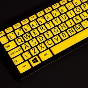 Large Print Backlit Keyboard for Low Vision and Macular Degeneration