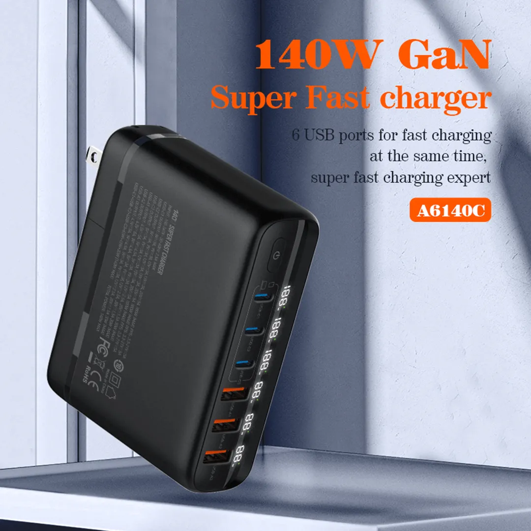 LDNIO 140W GaN Multi-Ports Super Fast Universal Desktop Charger