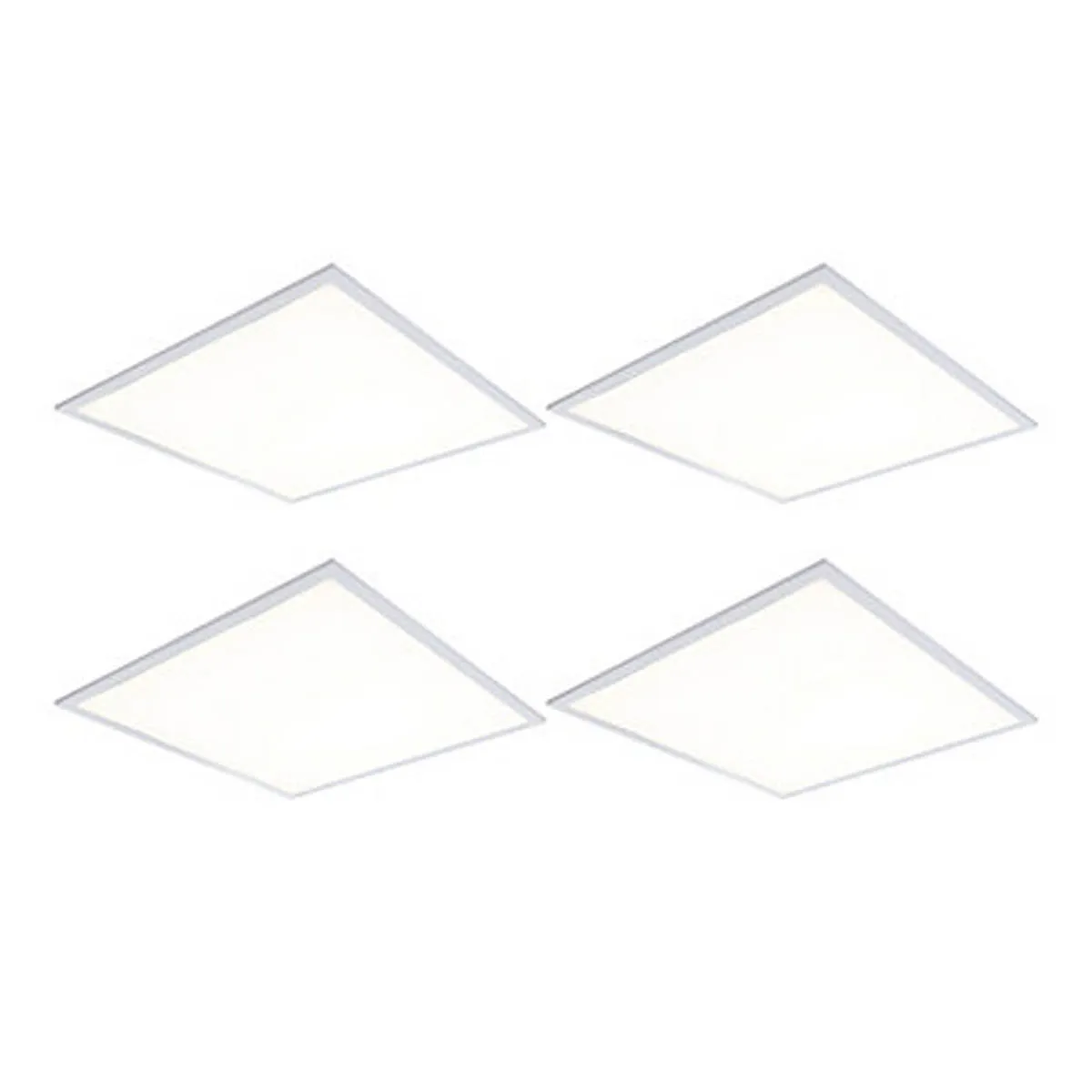 LED Backlit Ceiling Panels Lights Daylight 3300lm Indoor Square 33W Pack Of 4