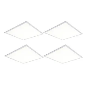 LED Backlit Ceiling Panels Lights Daylight 3300lm Indoor Square 33W Pack Of 4