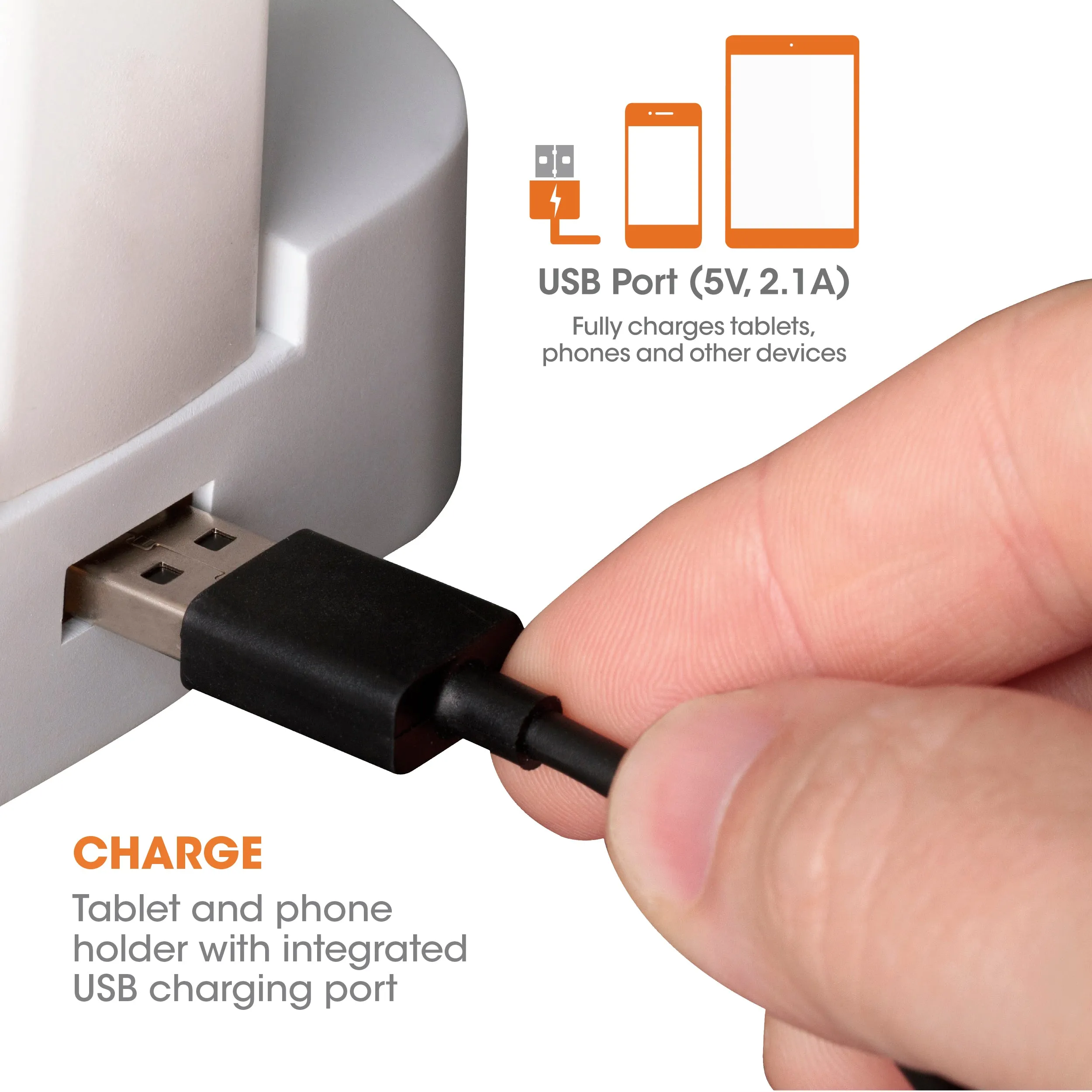 LED Desk Lamp with Charging Station