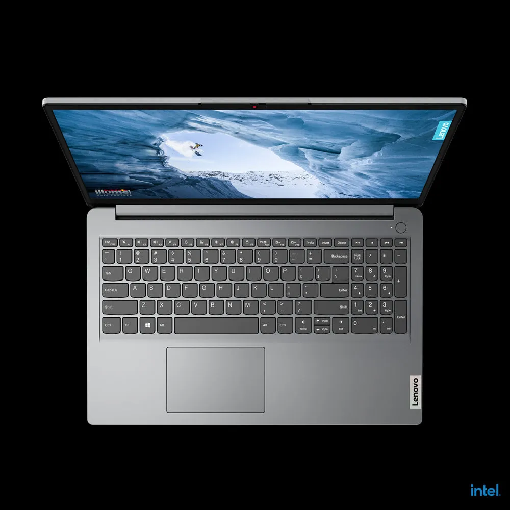 LENOVO 82LX009HUS IdeaPad 1 15IJL7 15.6" HD Pentium Silver N6000 1.1GHz Intel UHD Graphics 4GB RAM 128GB SSD Win 11 Home in S Mode Cloud Grey