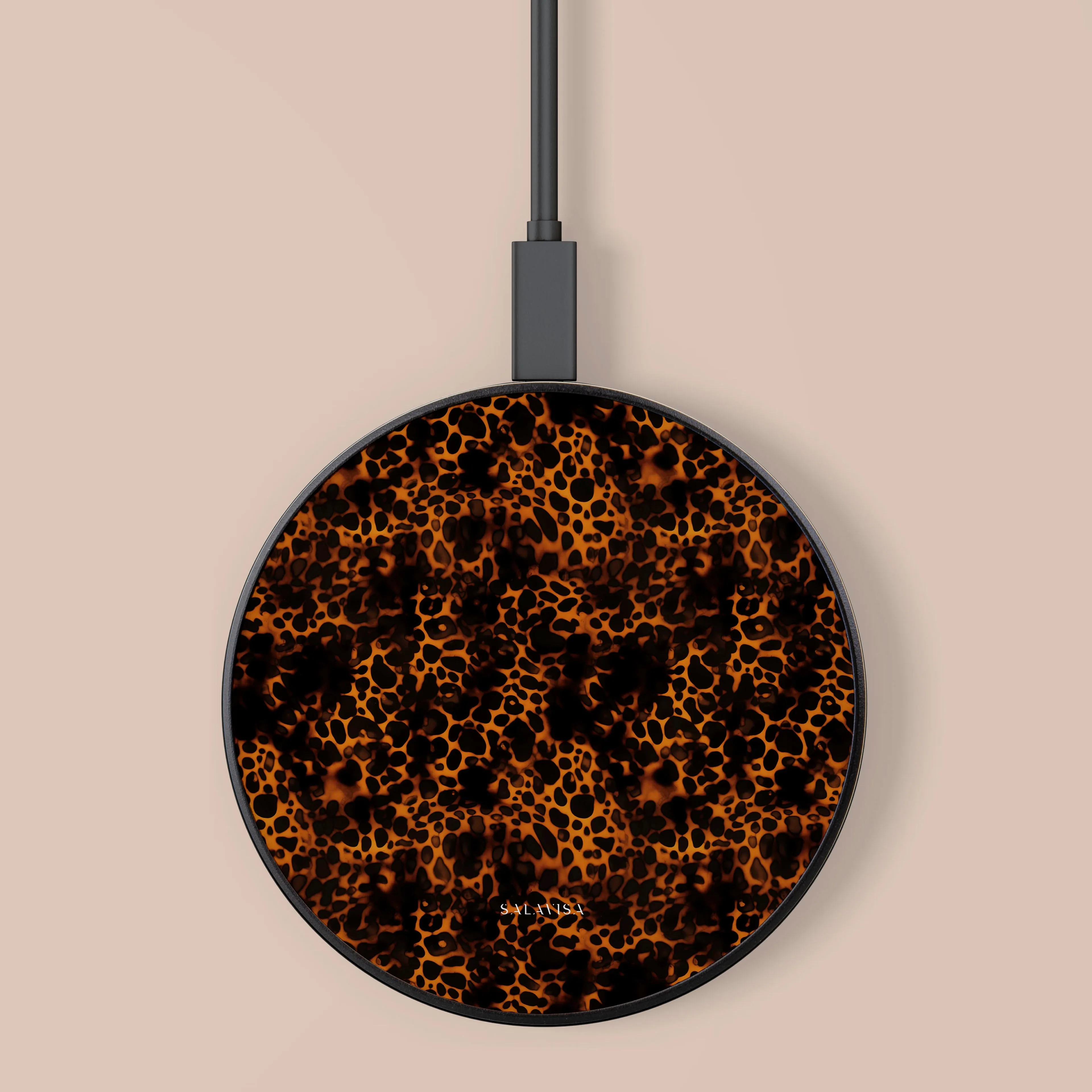 Leopard Fabric Wireless Charger