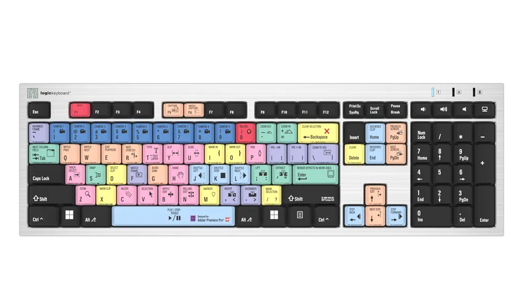 LogicKeyboard  Adobe Premiere Pro CC PC Slim Line US LKBU-PPROCC-AJPU-US