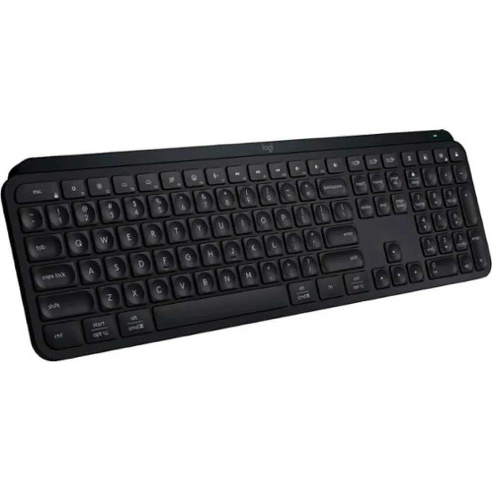 Logitech 920-011406 MX Keys S Advanced Full-size Wireless Scissor Keyboard with Backlit keys - Black