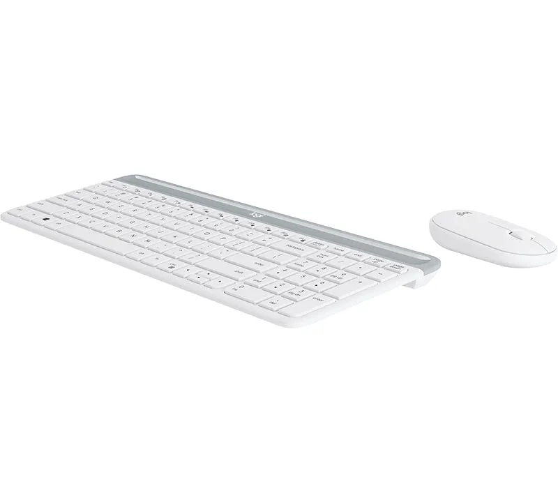 Logitech Slim Wireless Combo Mk470 - Keyboard And Mouse Set - Wireless - 2.4 Ghz - Qwerty - Uk - Off-White