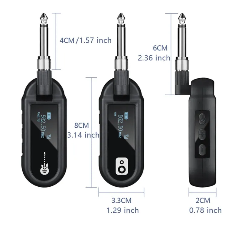 M02 UHF Wireless System for Guitar Viola Bass Piano Keyboard Electric Drum