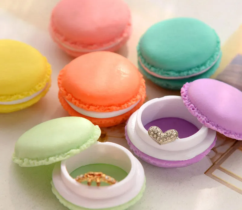 Macarons Design Earphone, SD Card  Storage Case - Small Carrying Pouch (6 pcs)