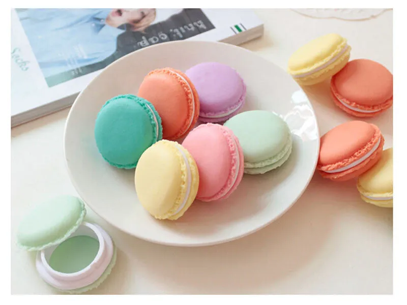 Macarons Design Earphone, SD Card  Storage Case - Small Carrying Pouch (6 pcs)