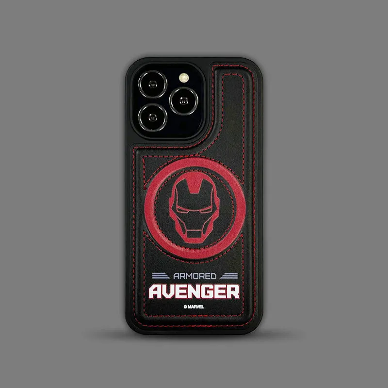 Marvel Avengers MagSafe Shockproof  Leather Case Back Cover