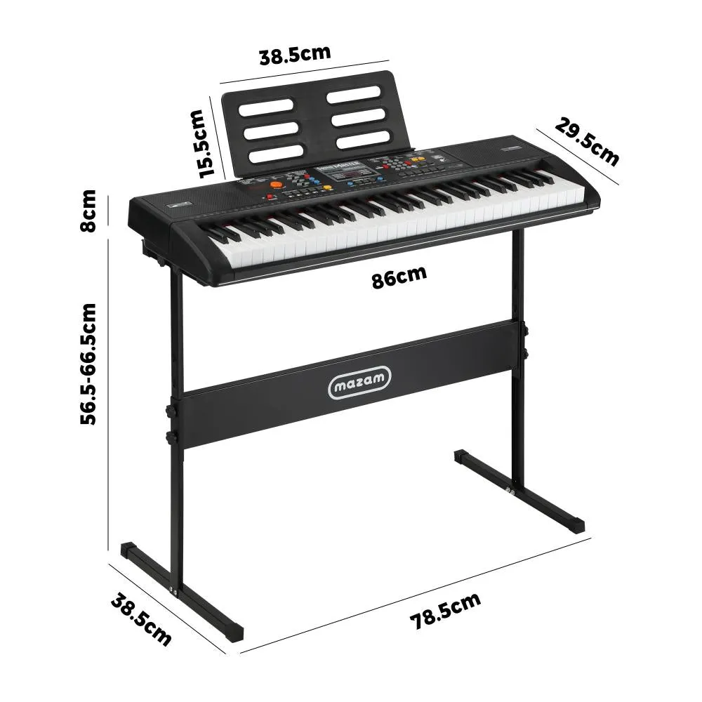 Mazam 61 Keys Electronic Piano Keyboard Electric Keyboards Beginner Kids Gift