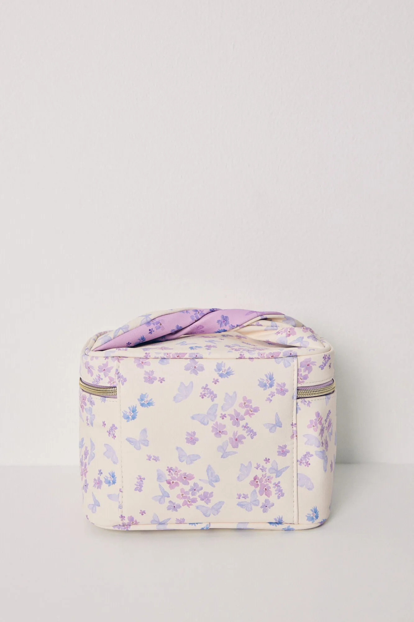 Medium floral print chest toiletry bag