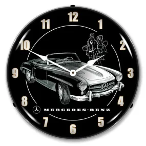 Mercedes Backlit LED Clock