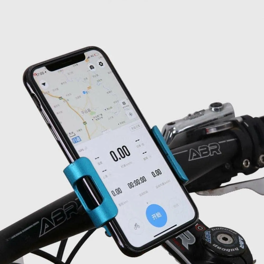 Metal Motorcycle Bike Phone Holder Aluminum Alloy Anti-slip Bracket GPS Clip Universal Bicycle Phone Stand for all Smartphones