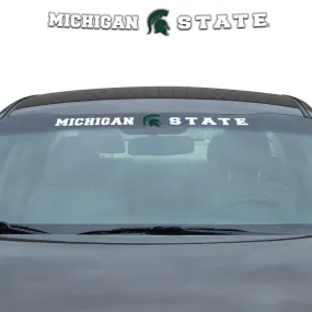 Michigan State Spartans Sun Stripe Windshield Decal 3.25 in. x 34 in.