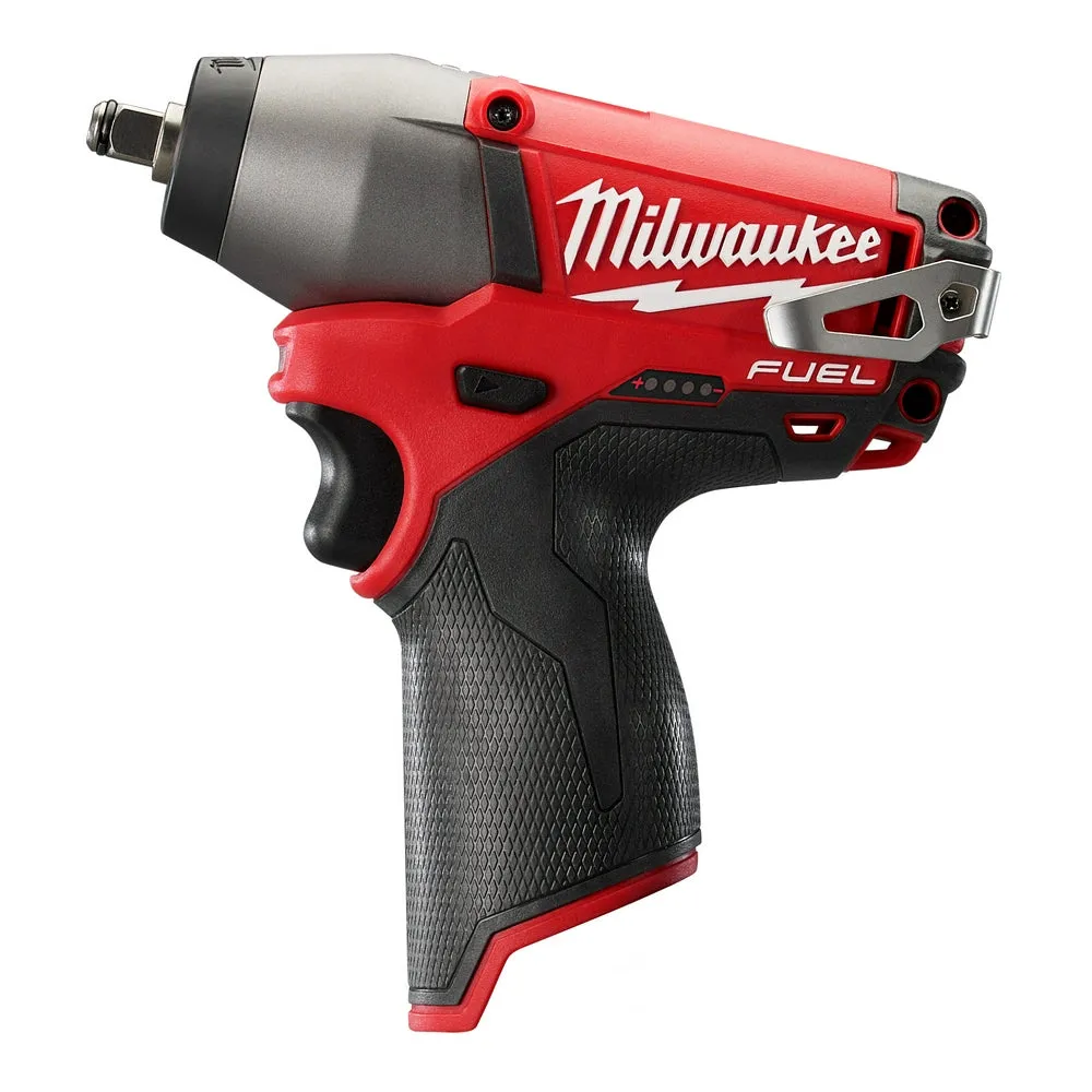 Milwaukee 2454-20 M12 FUEL 12V 3/8" Impact Wrench w/ Belt Clip - Bare Tool