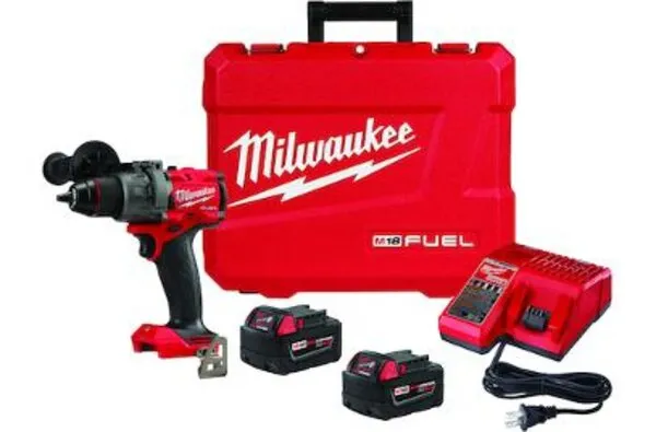 Milwaukee 2904-22 M18 FUEL™ Lithium-Ion 1/2" Cordless Hammer Drill/Driver Kit