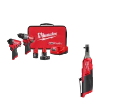 Milwaukee 3497-22HSR M12 FUEL 12V 2-Tool Combo Kit w/ M12 1/4" Ratchet