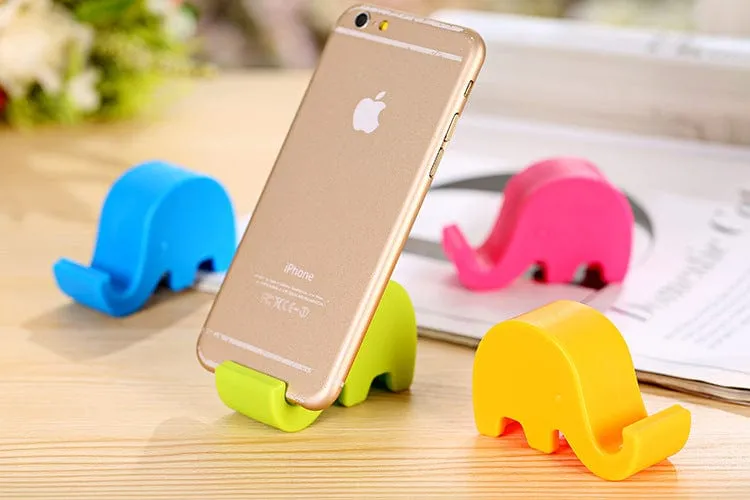 Mini Elephant Table Phone Holder Desk Mount Stand ( Pack Of 4 )