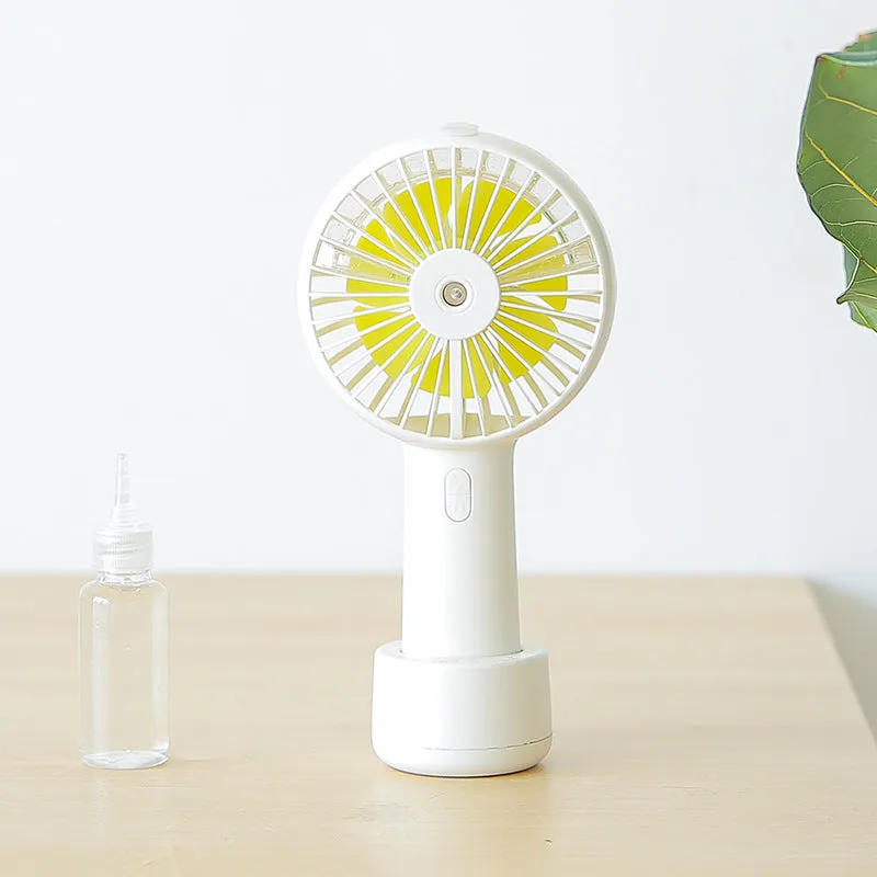 Mini fan hanging neck handheld spray usb atomization cooling fan hydrating desktop students