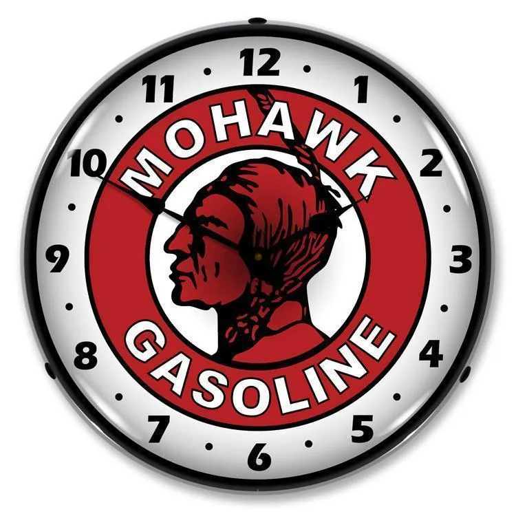 Mohawk Gasoline Backlit LED Clock