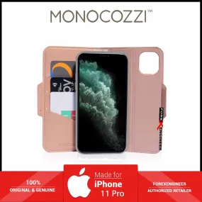 Monocozzi Lucid Folio Wallet for iPhone 11 Pro - with Detachable Back - Coral (Barcode: 4895199105508 )