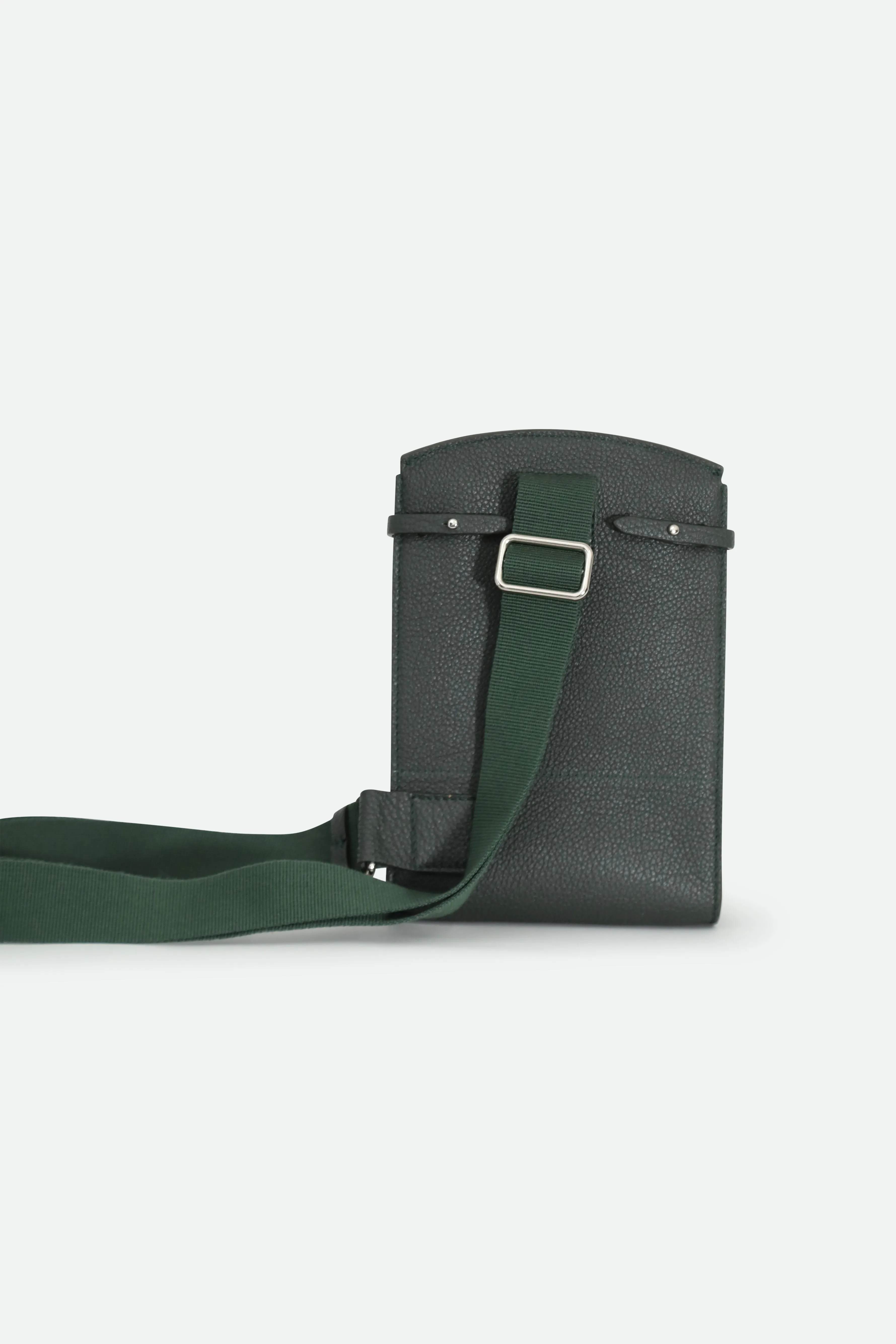 MONZA ITALIAN LEATHER CROSSBODY BAG FOREST