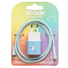 Moomintroll Charger Set Lightning 20W - Happy Orange